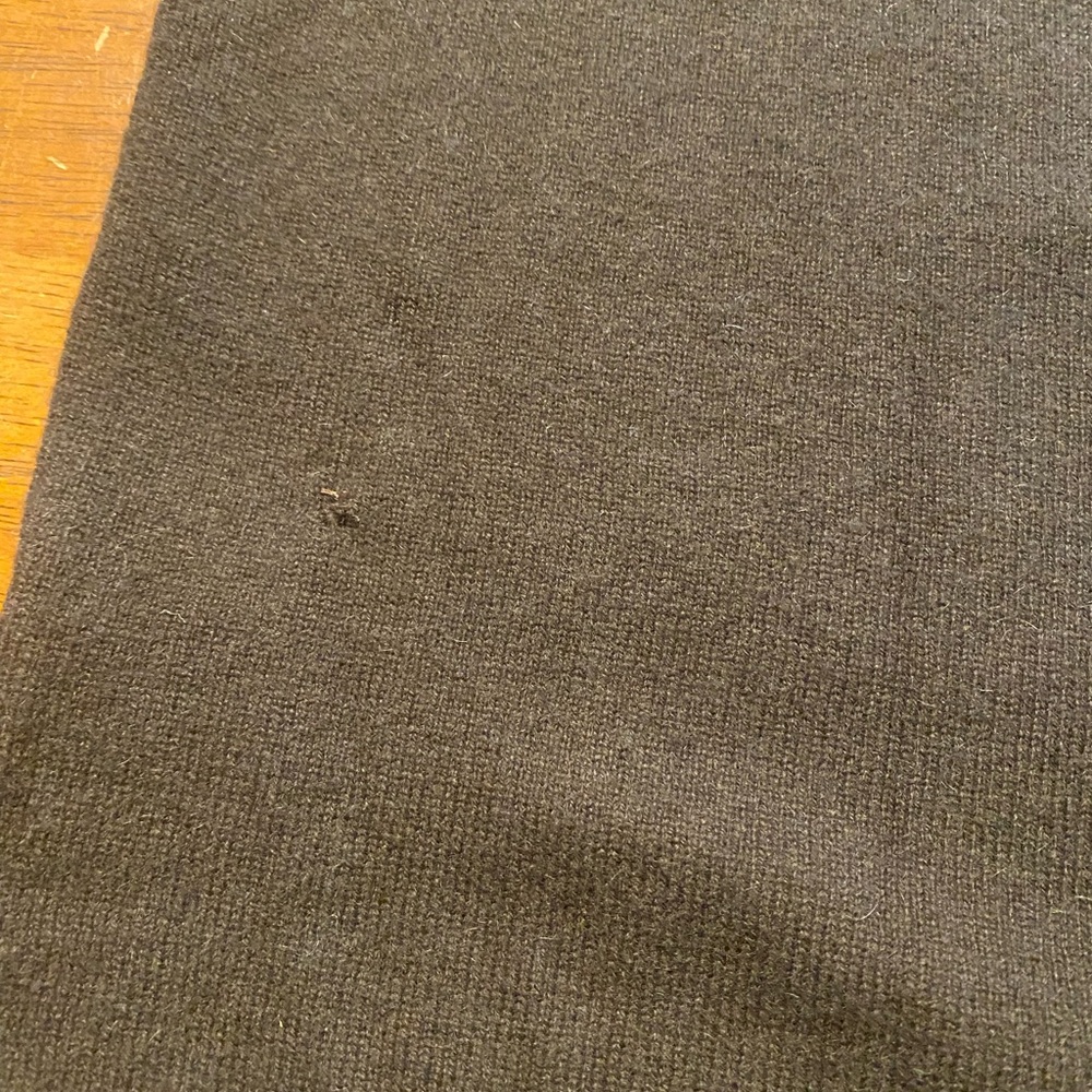 Garnet Hill Chocolate Brown Cashmere Longline Cardigan - Picture 8 of 9